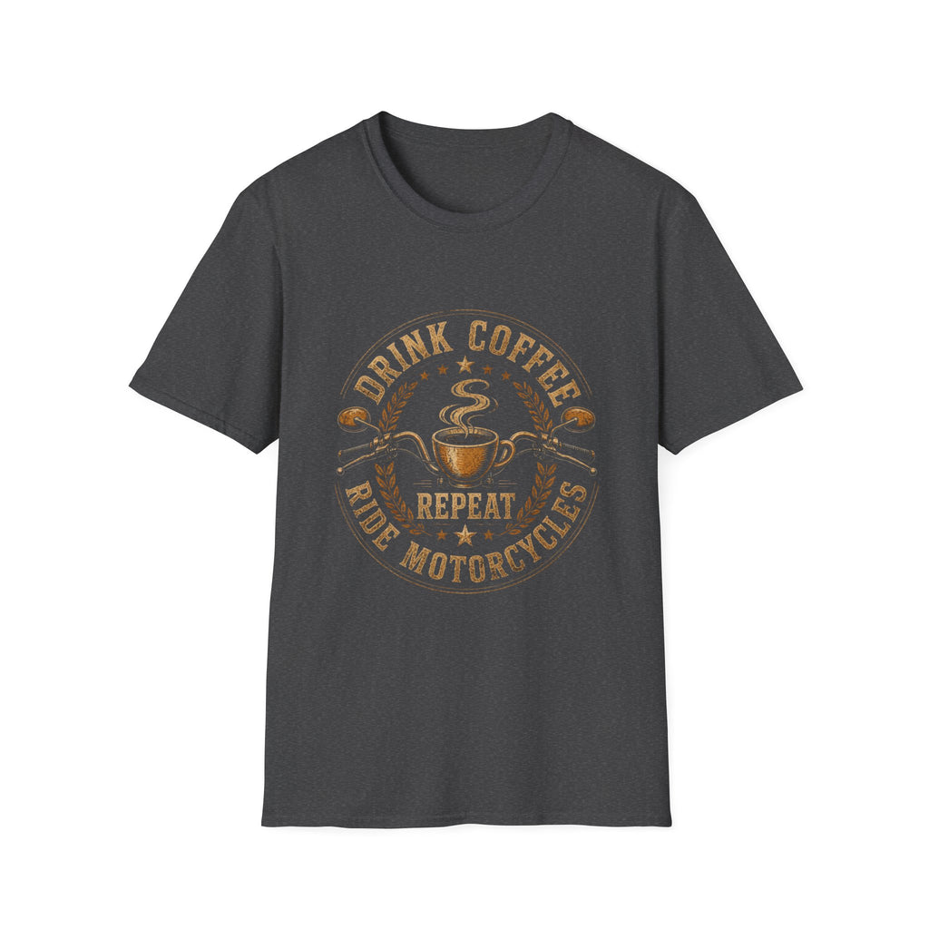 Drink Coffee Ride Motorcycle T-Shirt