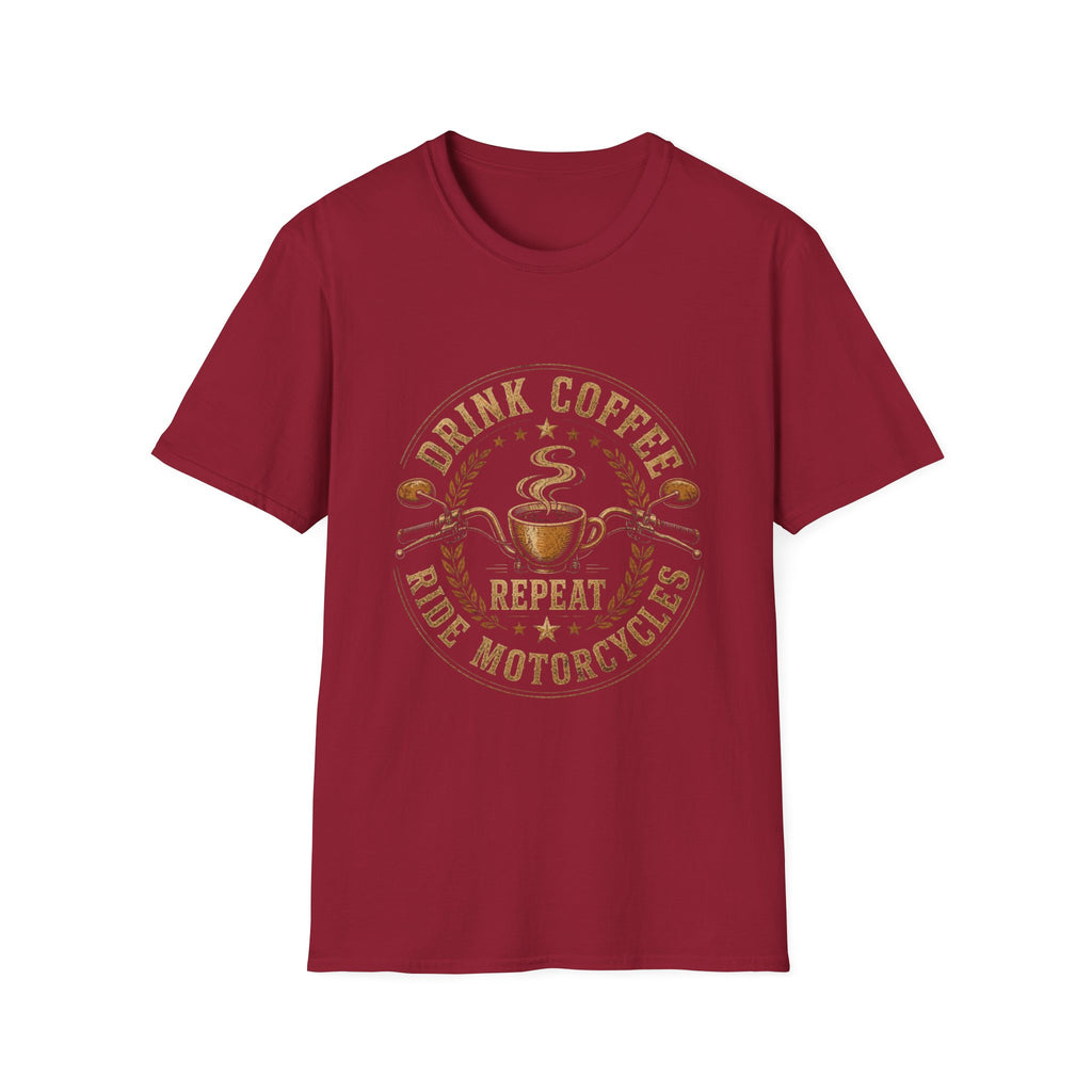 Drink Coffee Ride Motorcycle T-Shirt