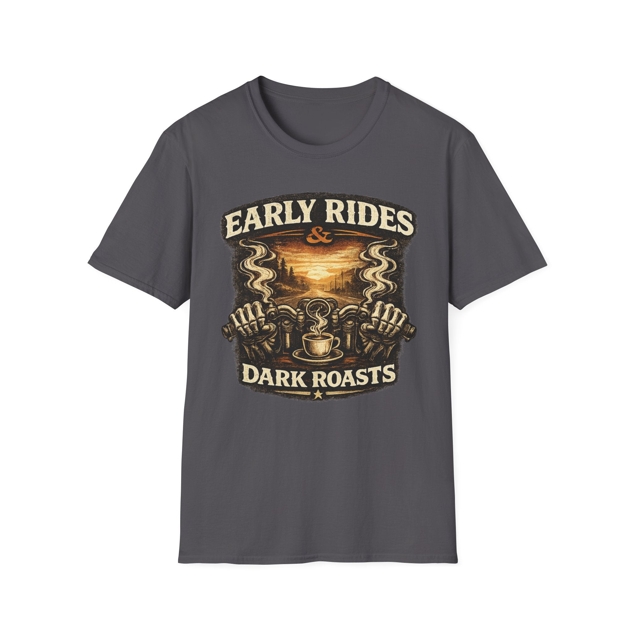 Early Rides & Dark Roasts T‑Shirt