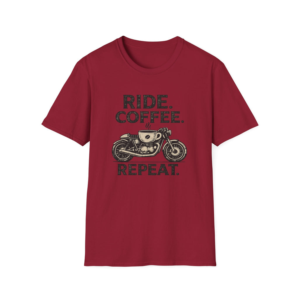 Ride Coffee Repeat T‑Shirt