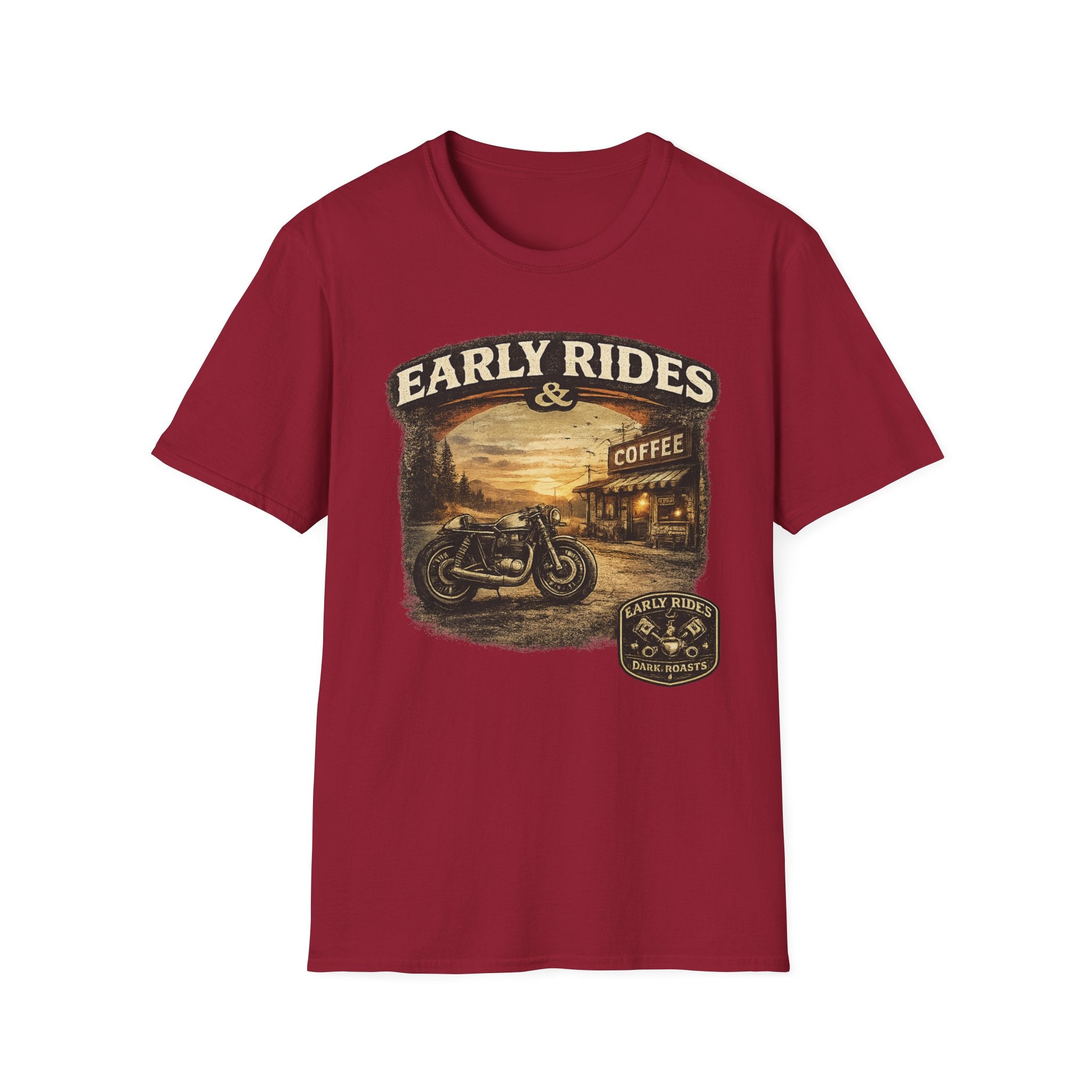 Early Rides & Coffee T‑Shirt
