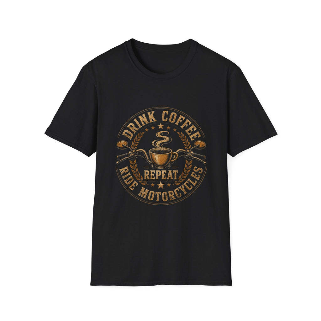 Drink Coffee Ride Motorcycle T-Shirt