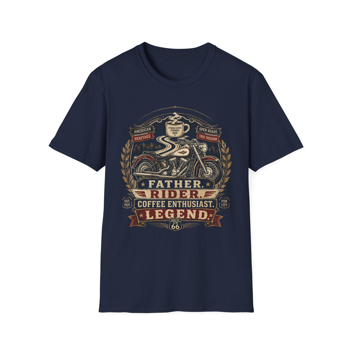 Father Rider Coffee T‑Shirt