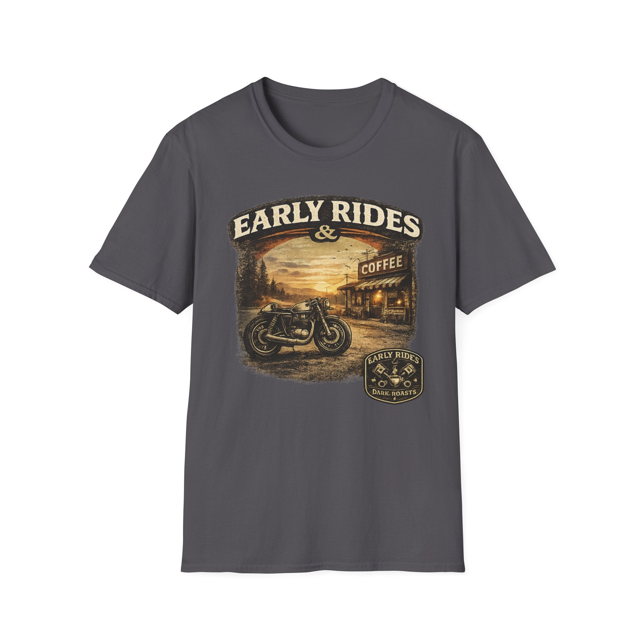 Early Rides & Coffee T‑Shirt