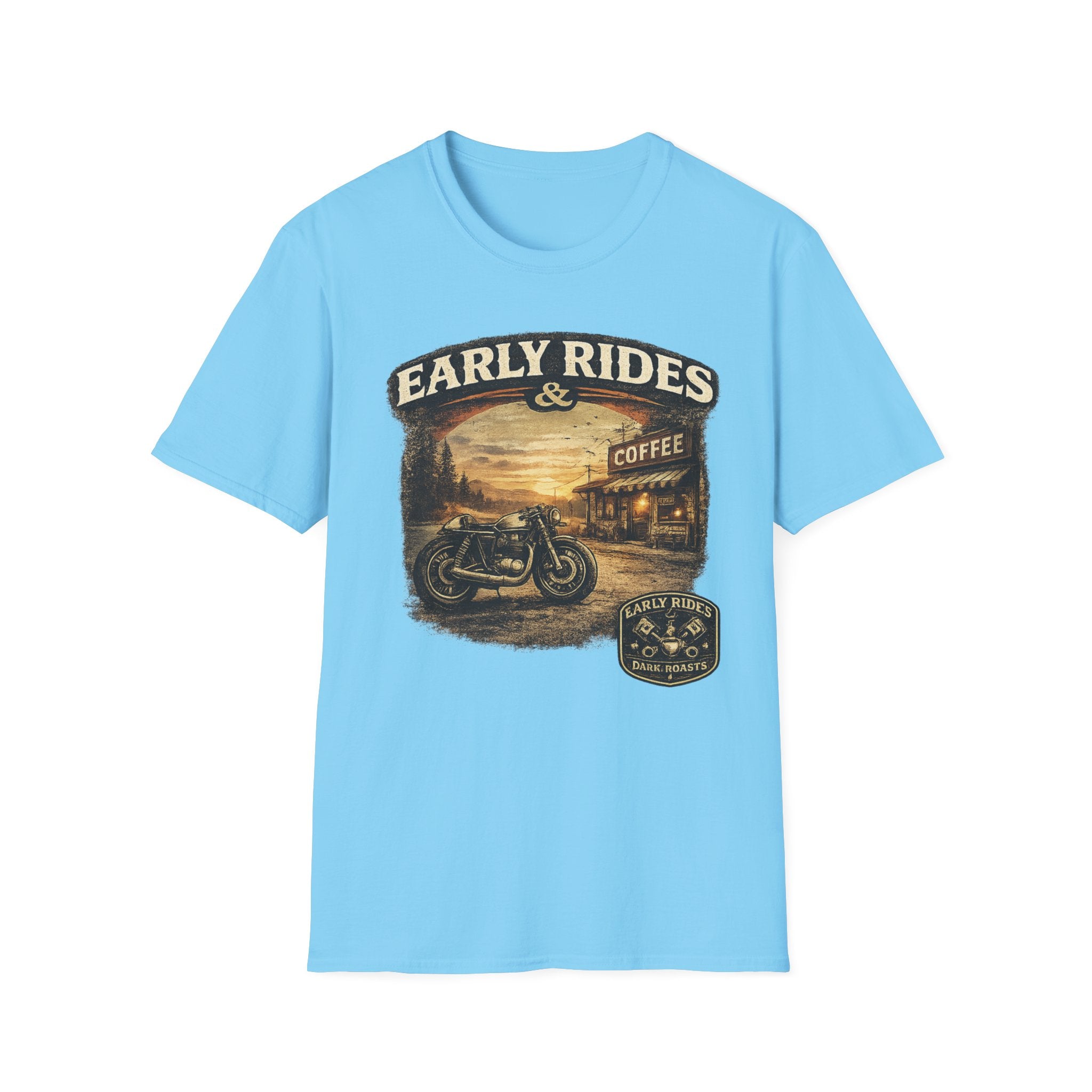Early Rides & Coffee T‑Shirt