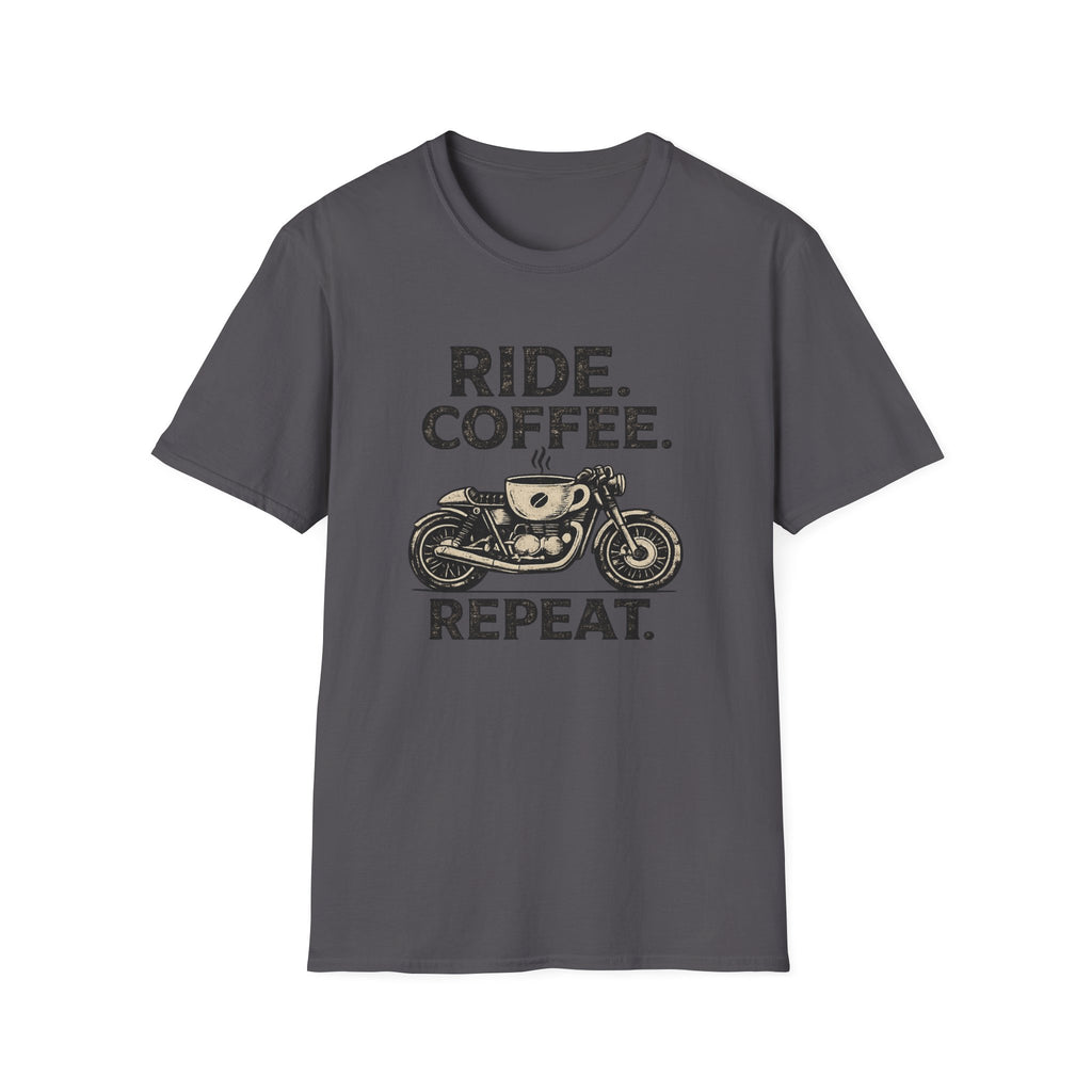 Ride Coffee Repeat T‑Shirt