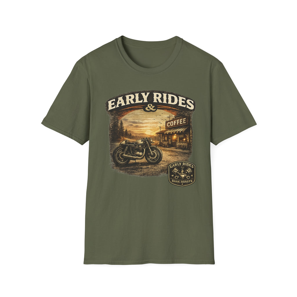 Early Rides & Coffee T‑Shirt