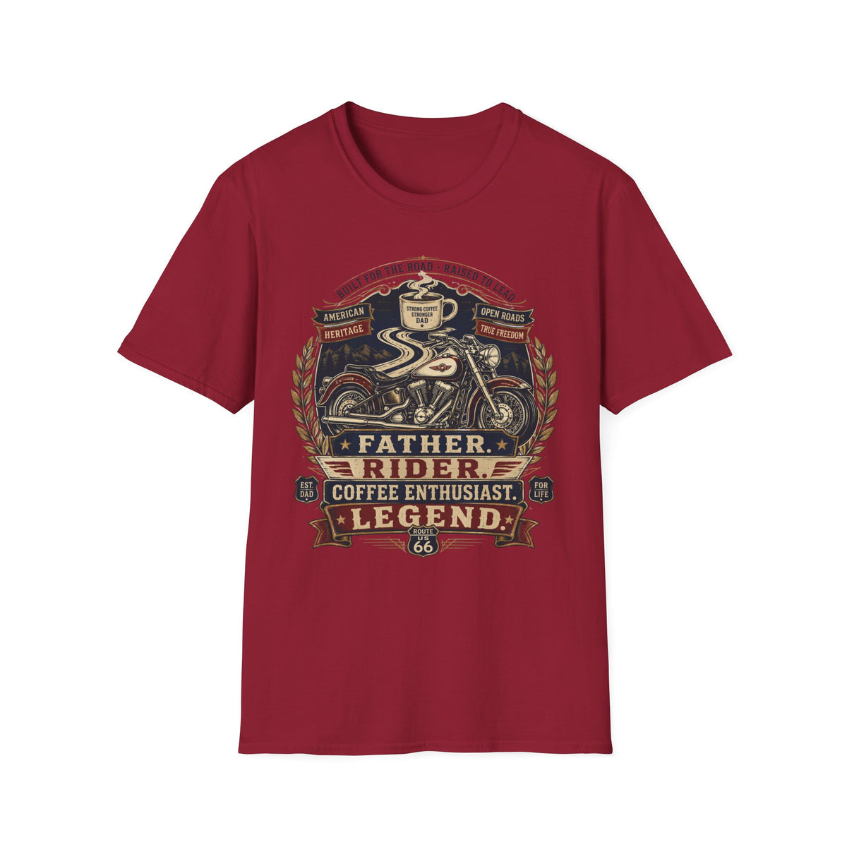 Father Rider Coffee T‑Shirt