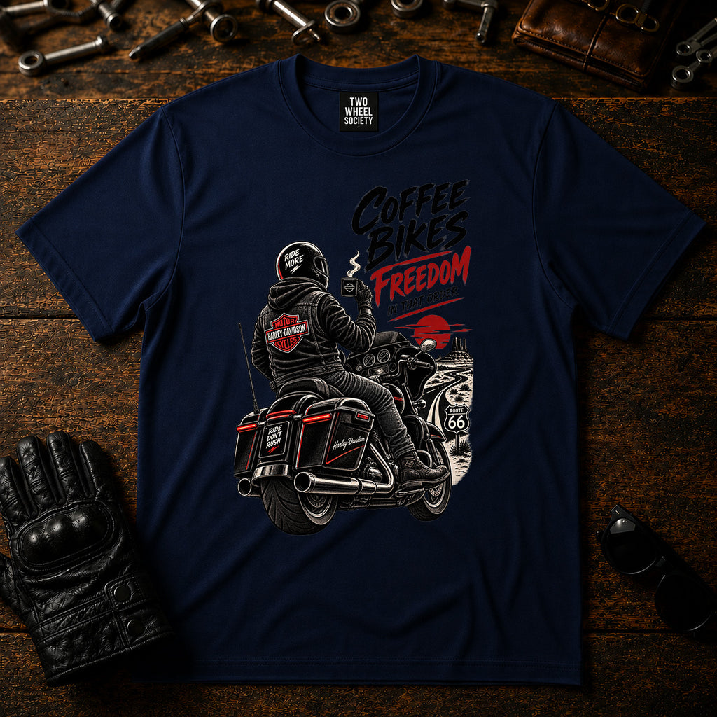 Coffee Bikes Freedom T‑Shirt