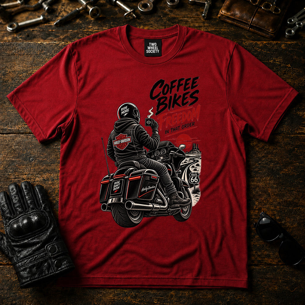 Coffee Bikes Freedom T‑Shirt