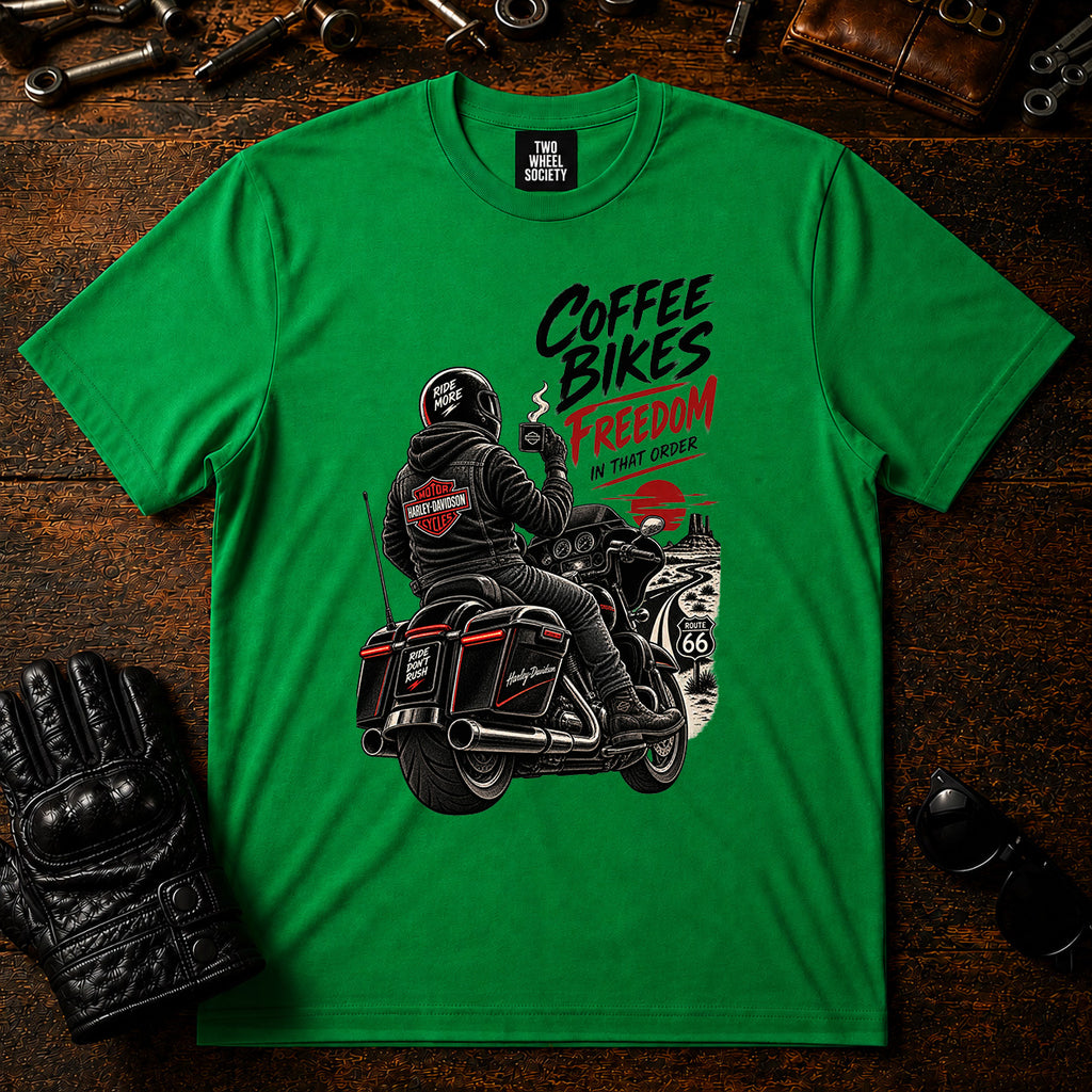 Coffee Bikes Freedom T‑Shirt