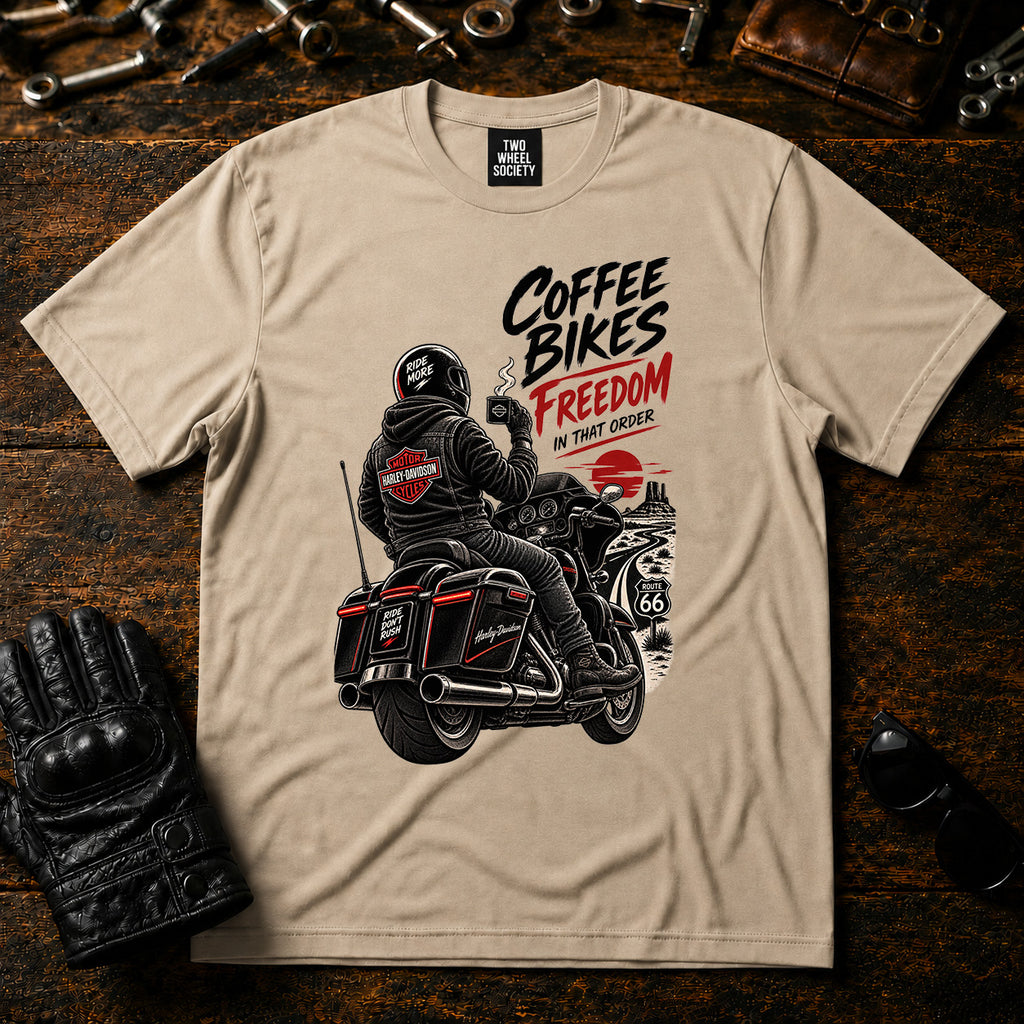 Coffee Bikes Freedom T‑Shirt