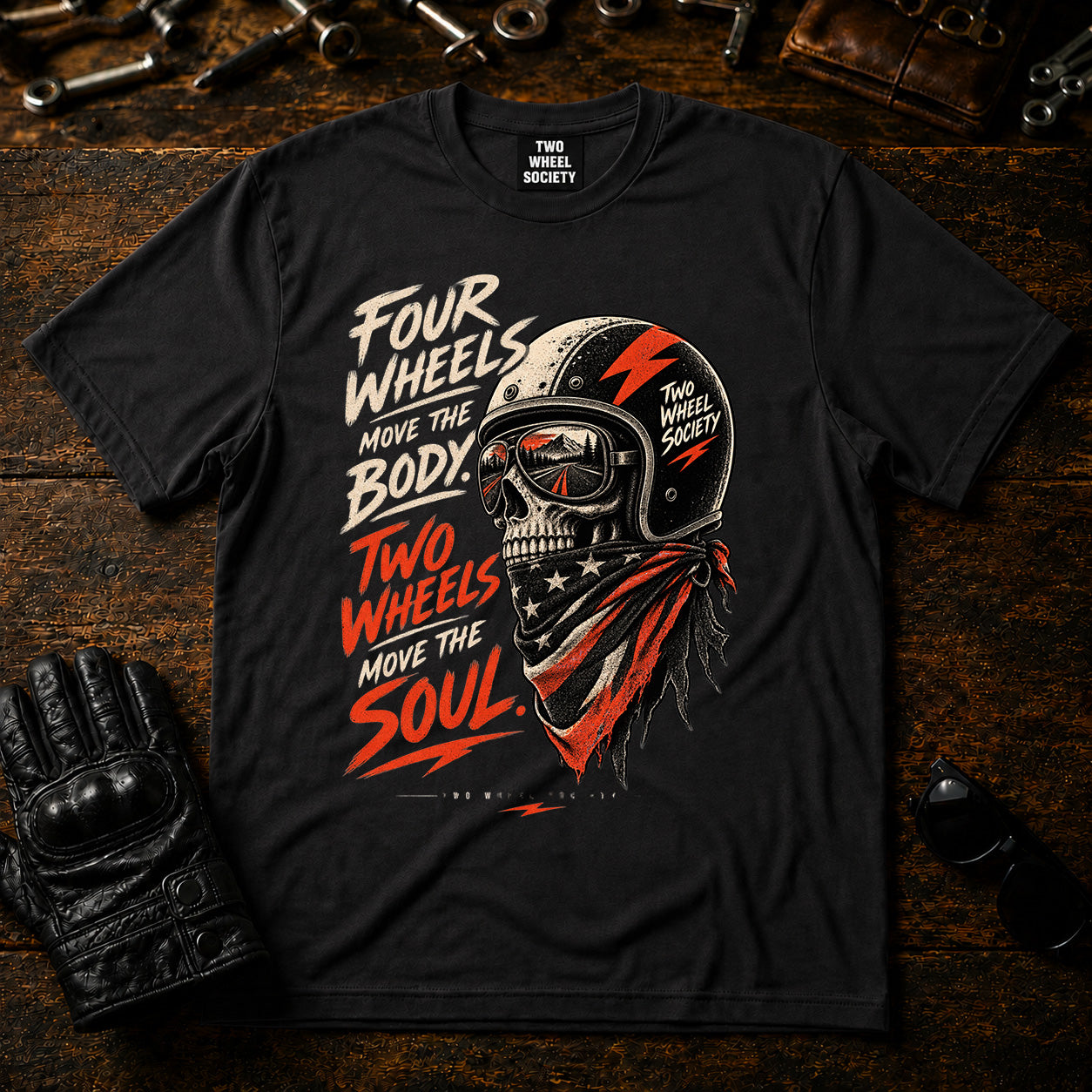 Four Wheels T‑Shirt