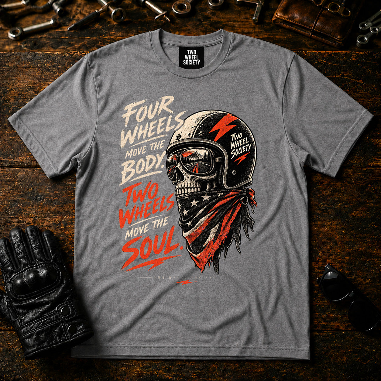 Four Wheels T‑Shirt