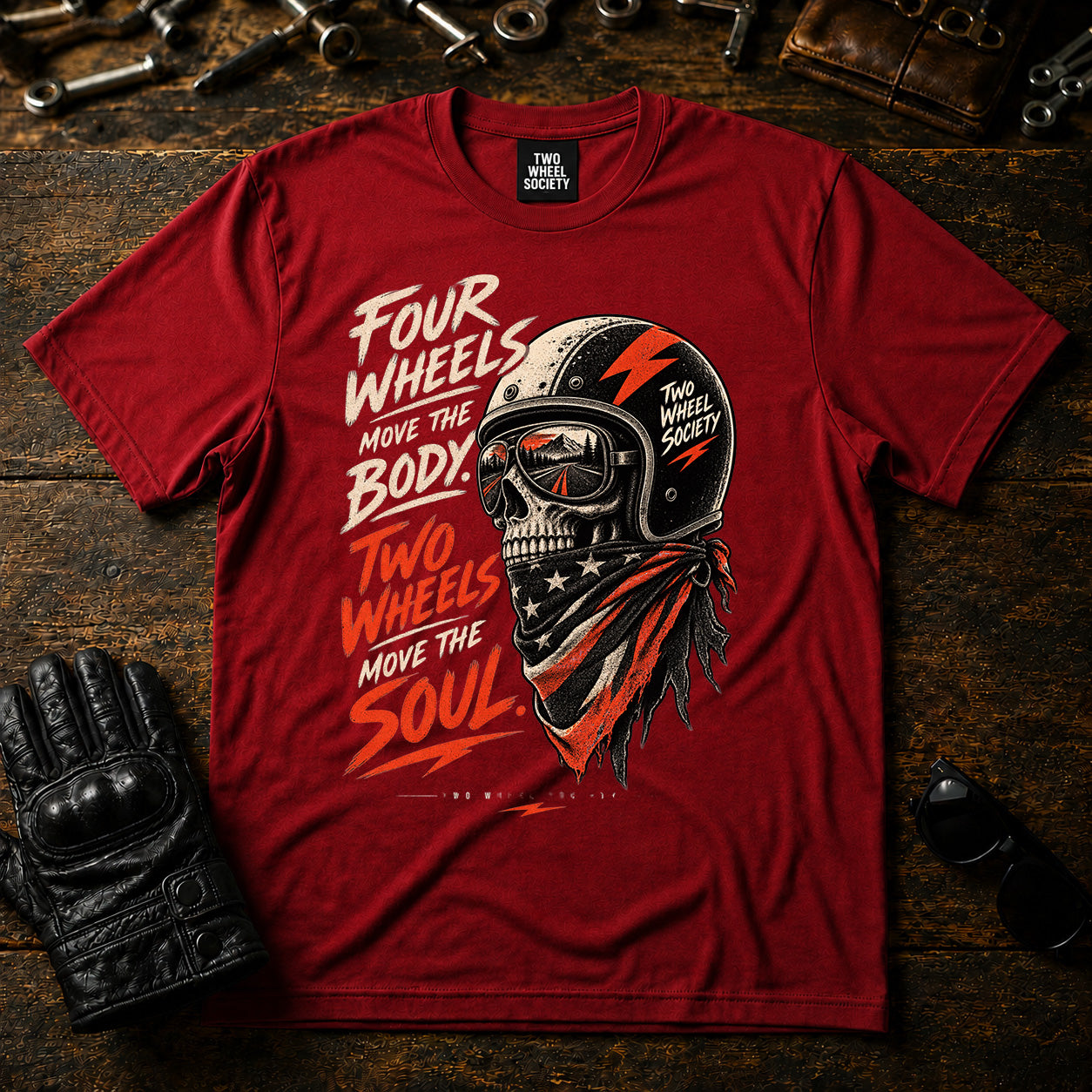 Four Wheels T‑Shirt