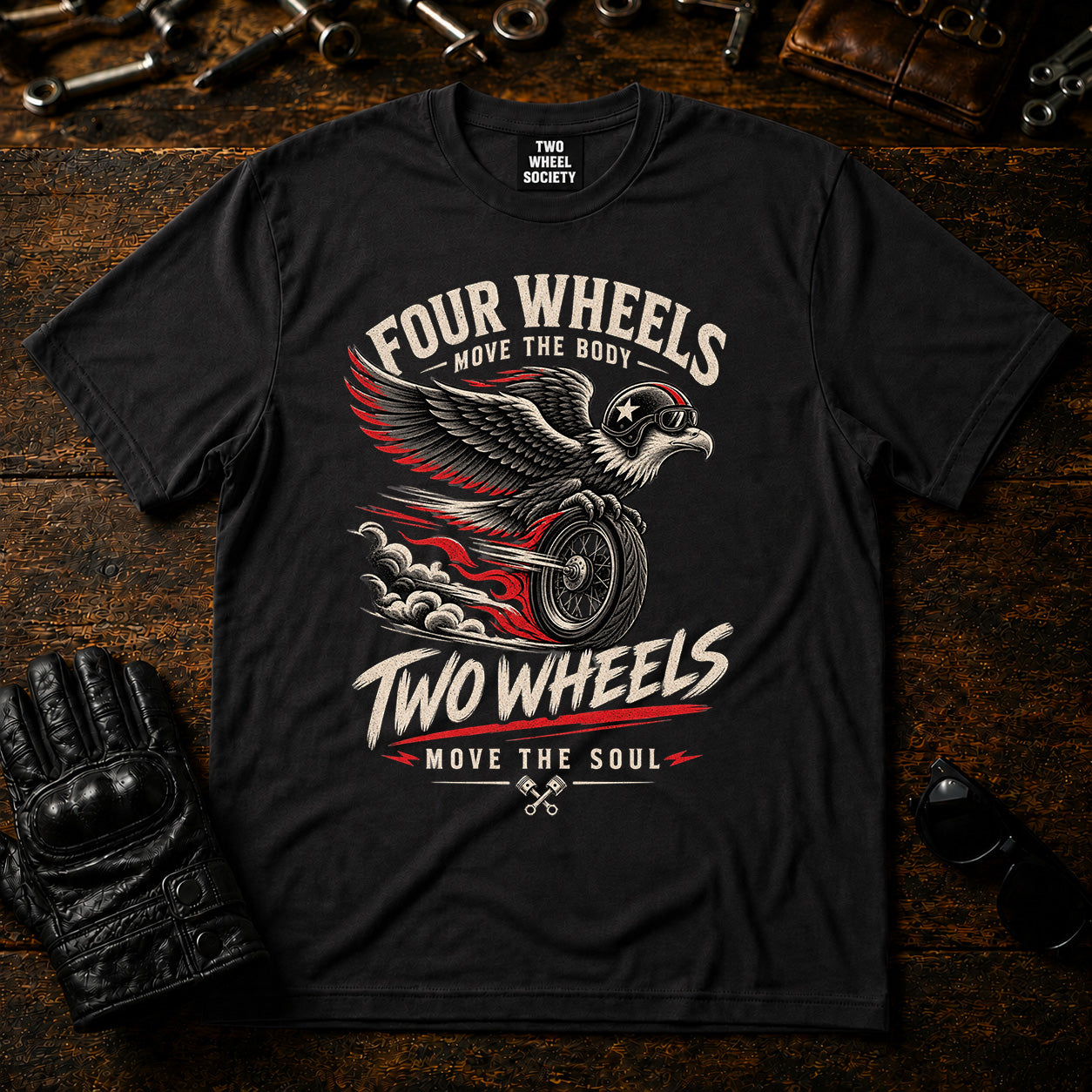 Four Wheels T‑Shirt