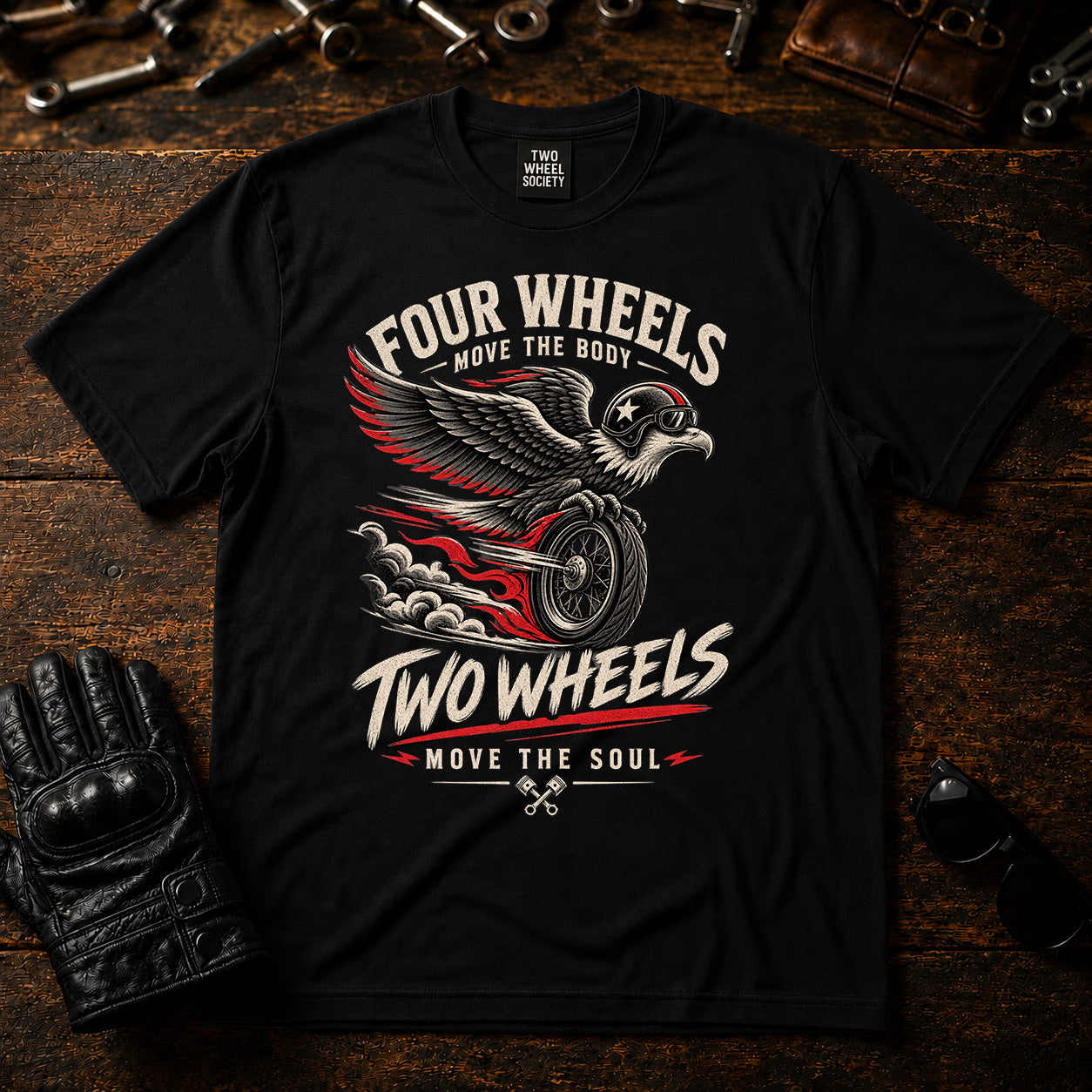 Four Wheels T‑Shirt
