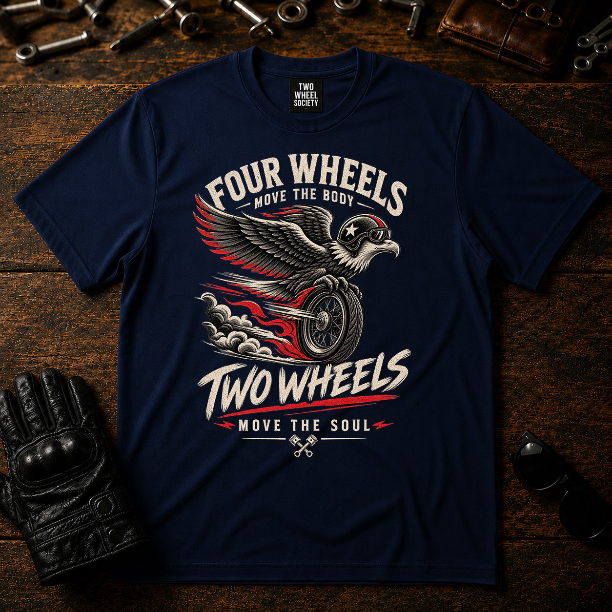 Four Wheels T‑Shirt