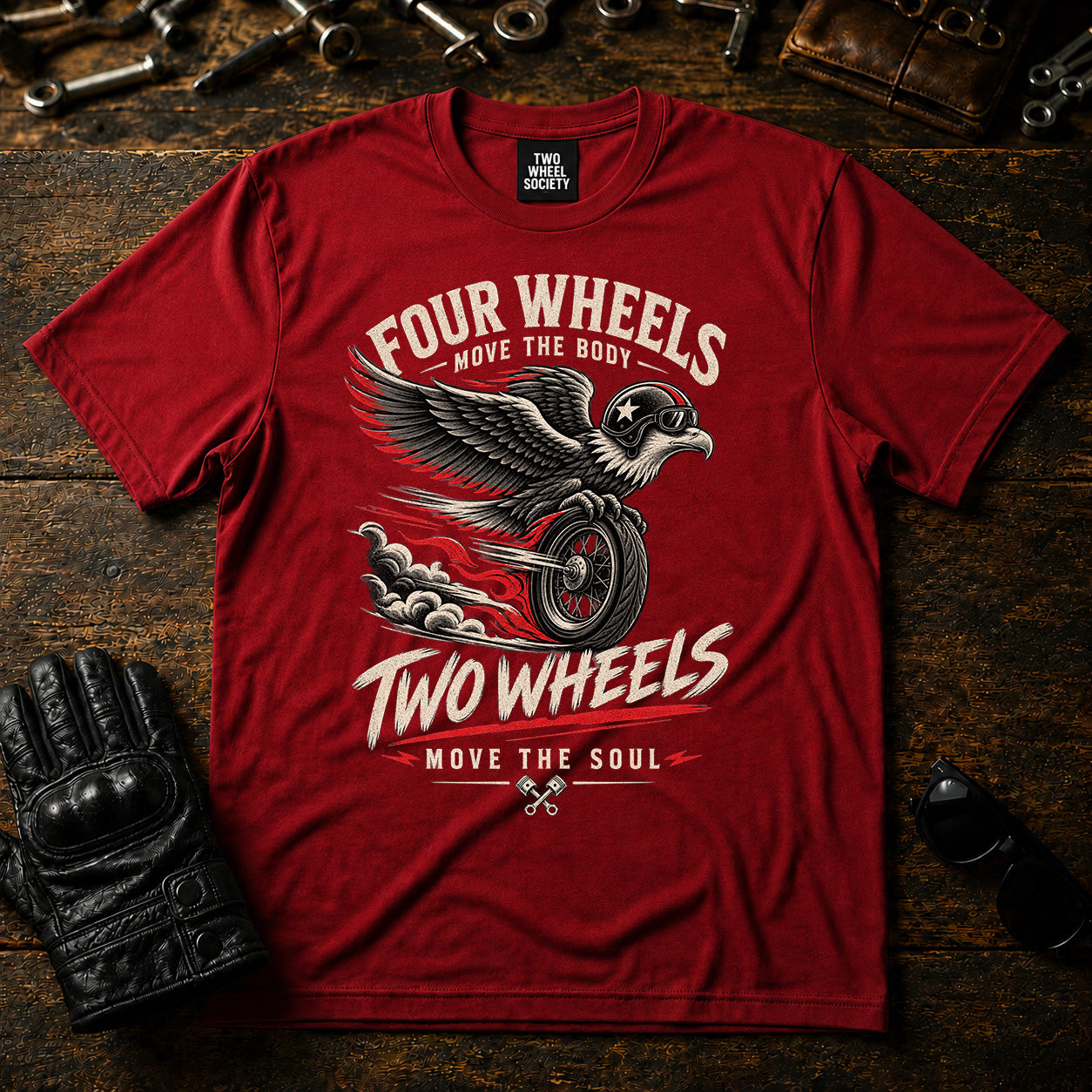 Four Wheels T‑Shirt