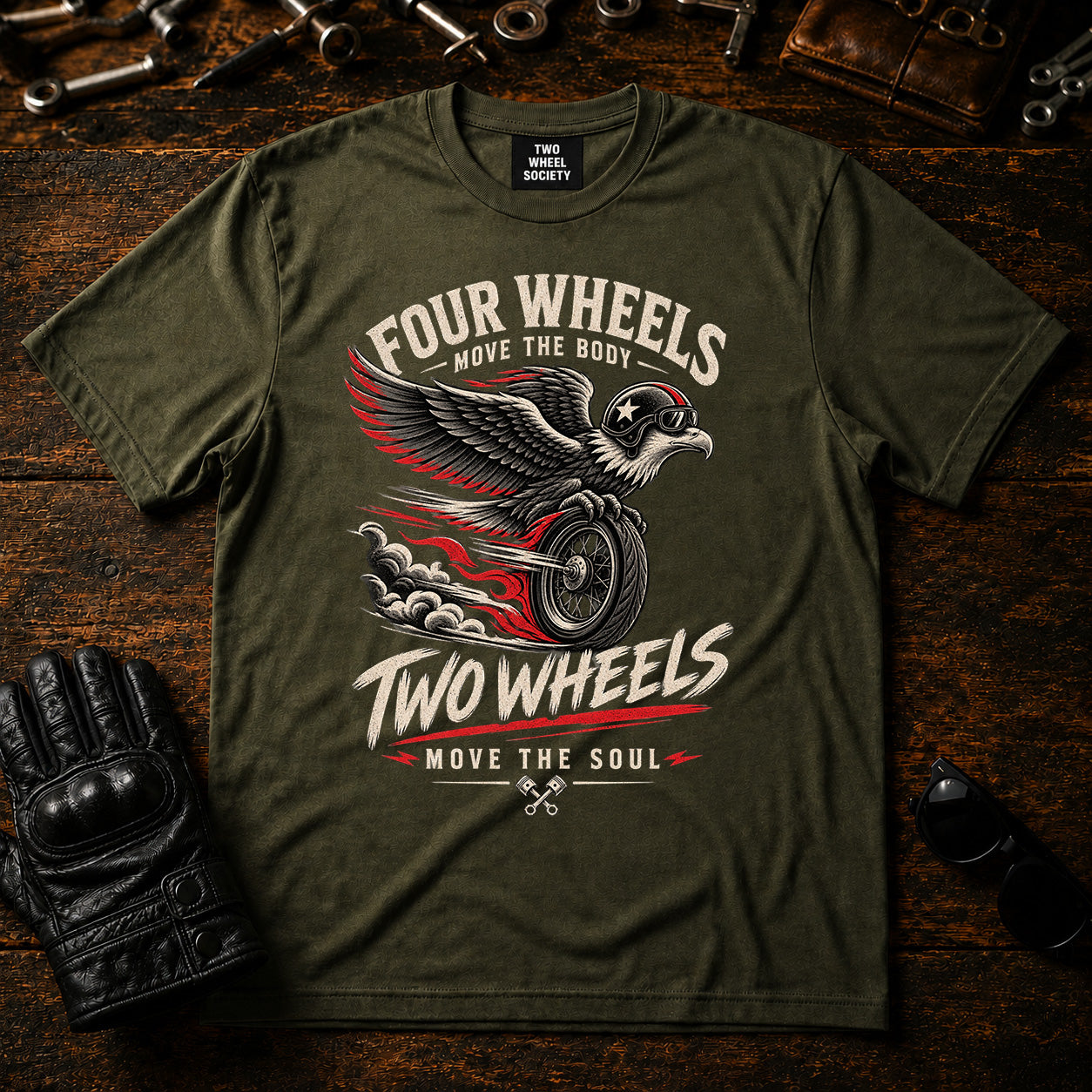 Four Wheels T‑Shirt