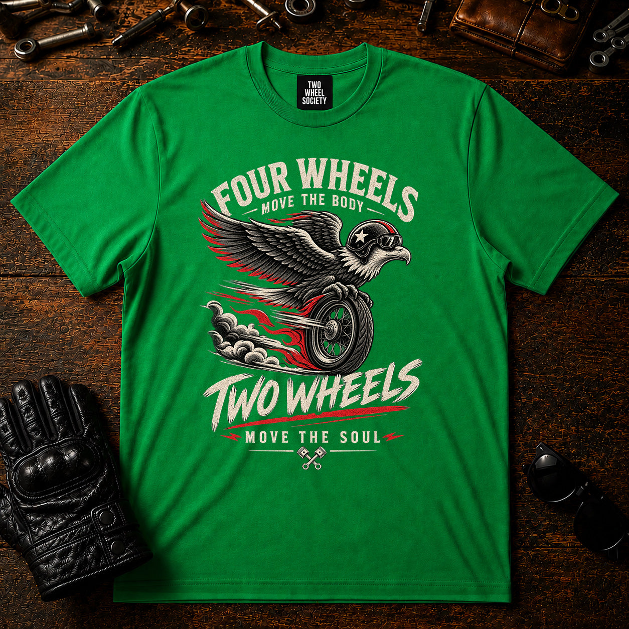 Four Wheels T‑Shirt