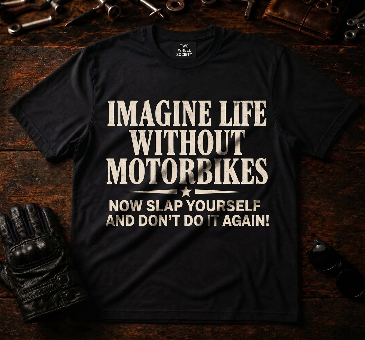 Imagine Life Without Motorbikes T‑Shirt