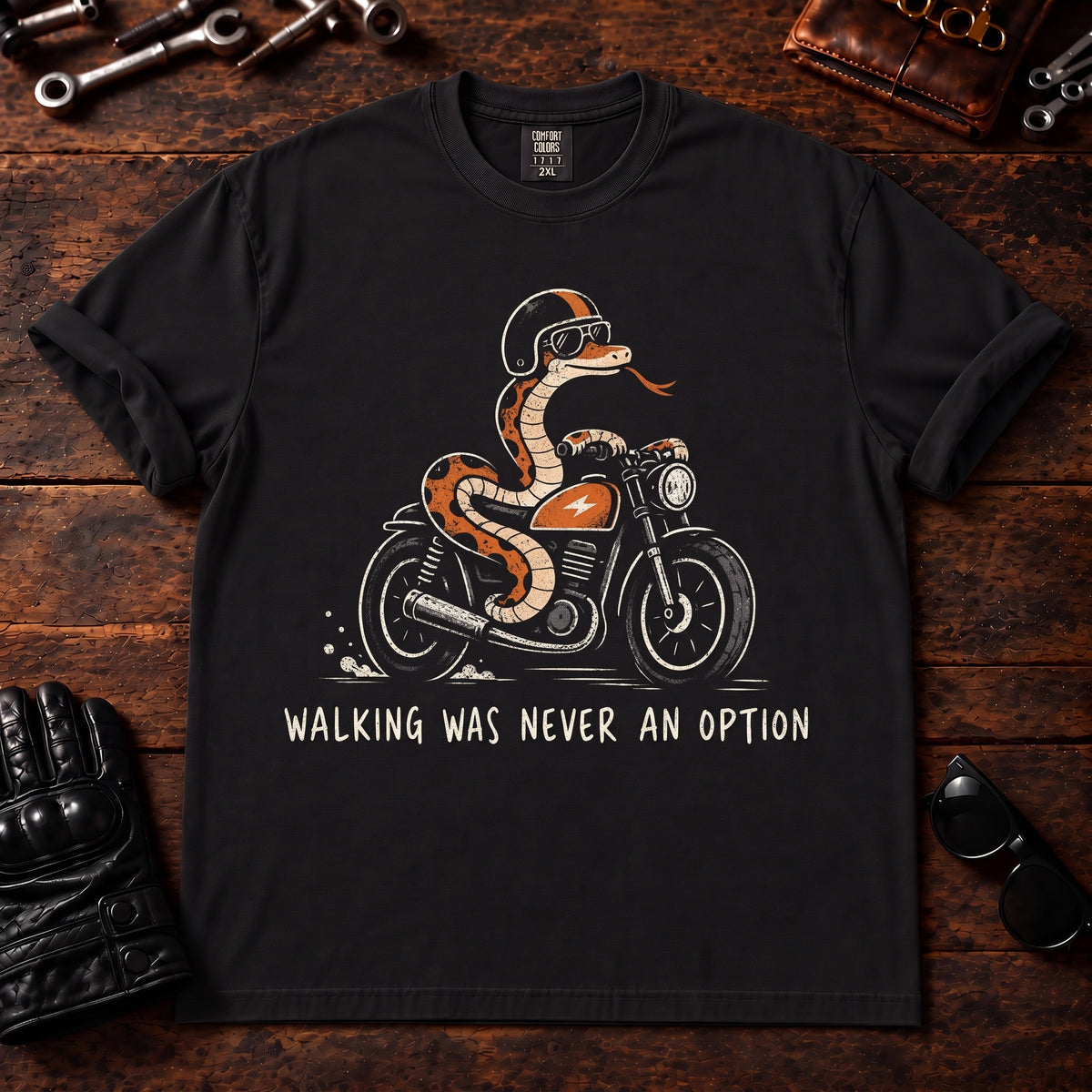 Walking Was Never An Option T‑Shirt