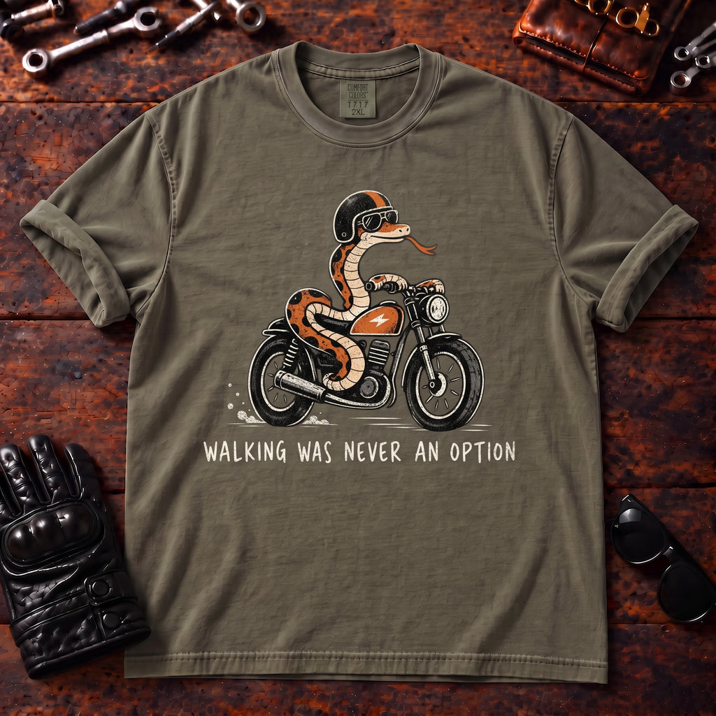 Walking Was Never An Option T‑Shirt