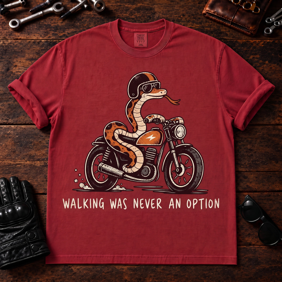 Walking Was Never An Option T‑Shirt