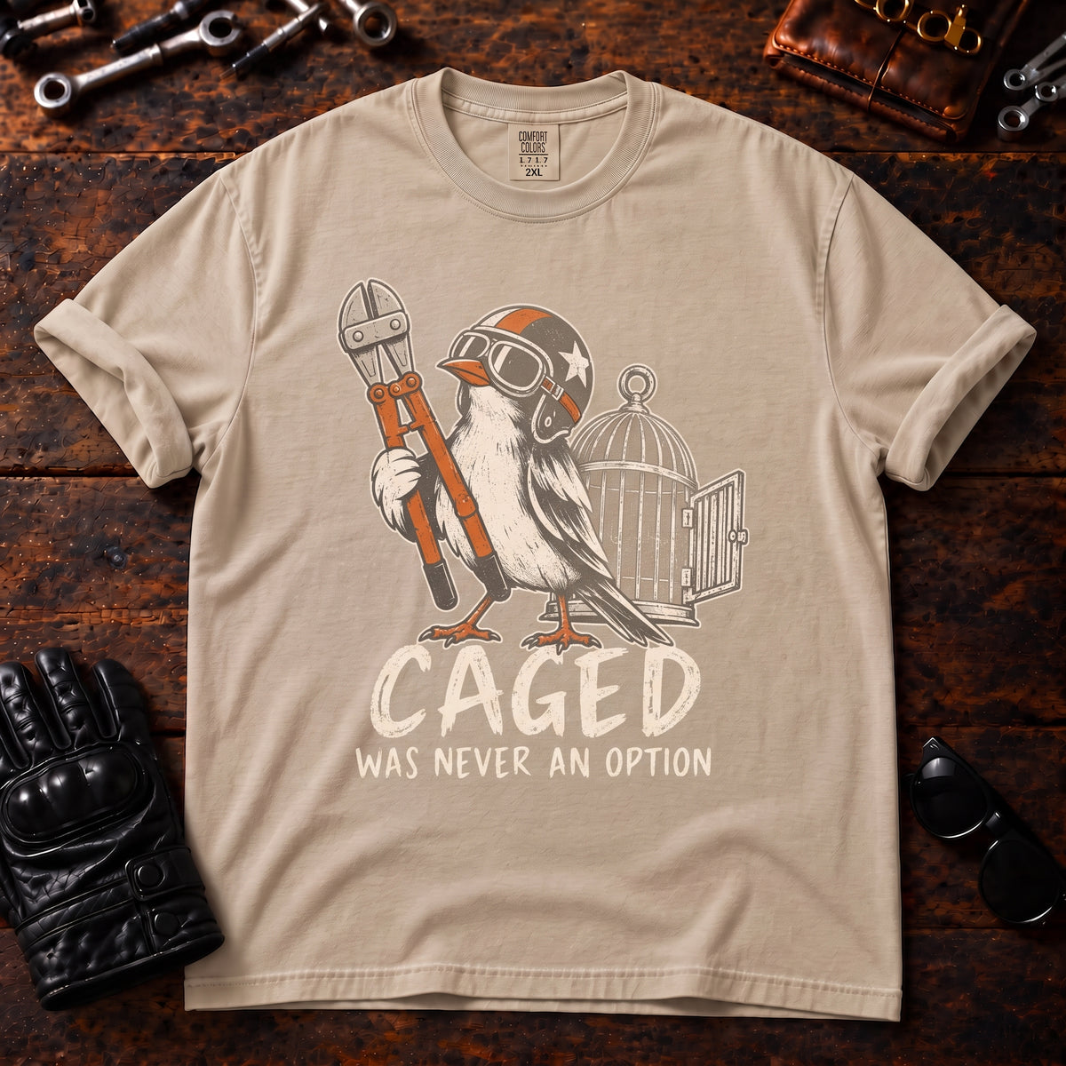 Caged Was Never An Option T‑Shirt
