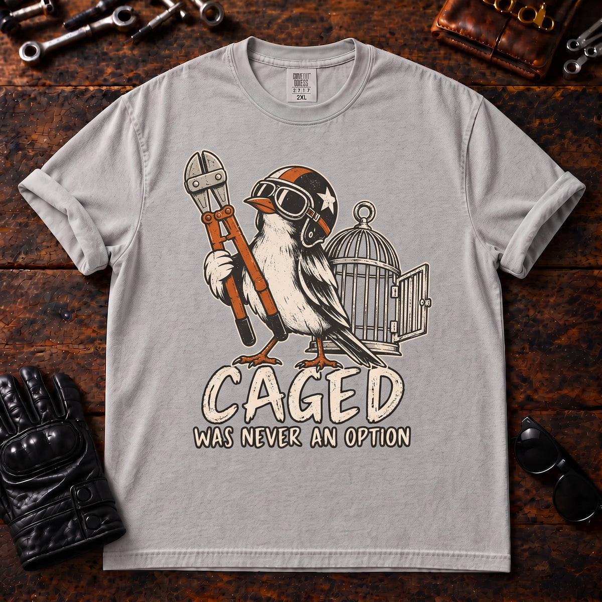 Caged Was Never An Option T‑Shirt