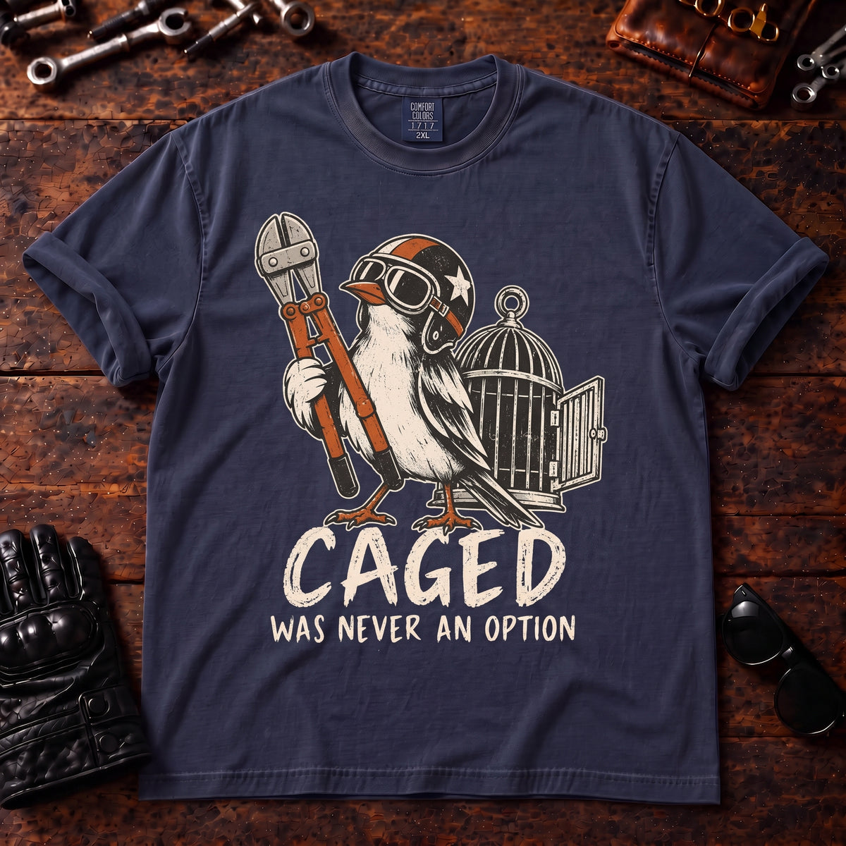Caged Was Never An Option T‑Shirt