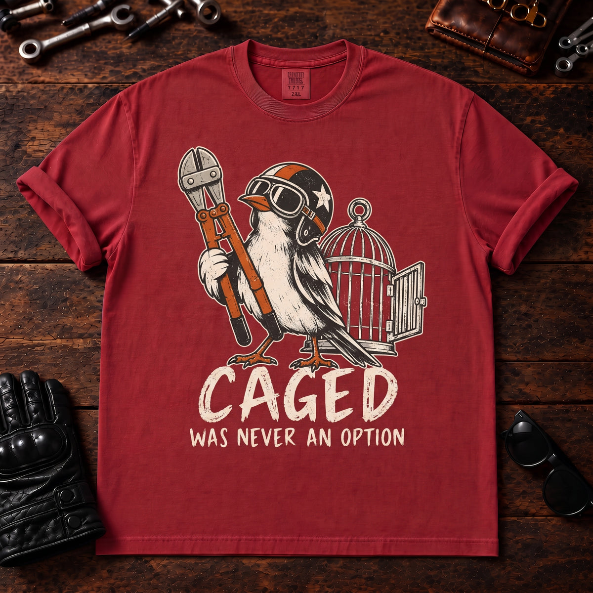 Caged Was Never An Option T‑Shirt