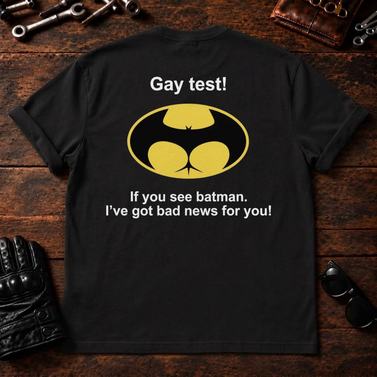 Gay Test Batman T‑Shirt