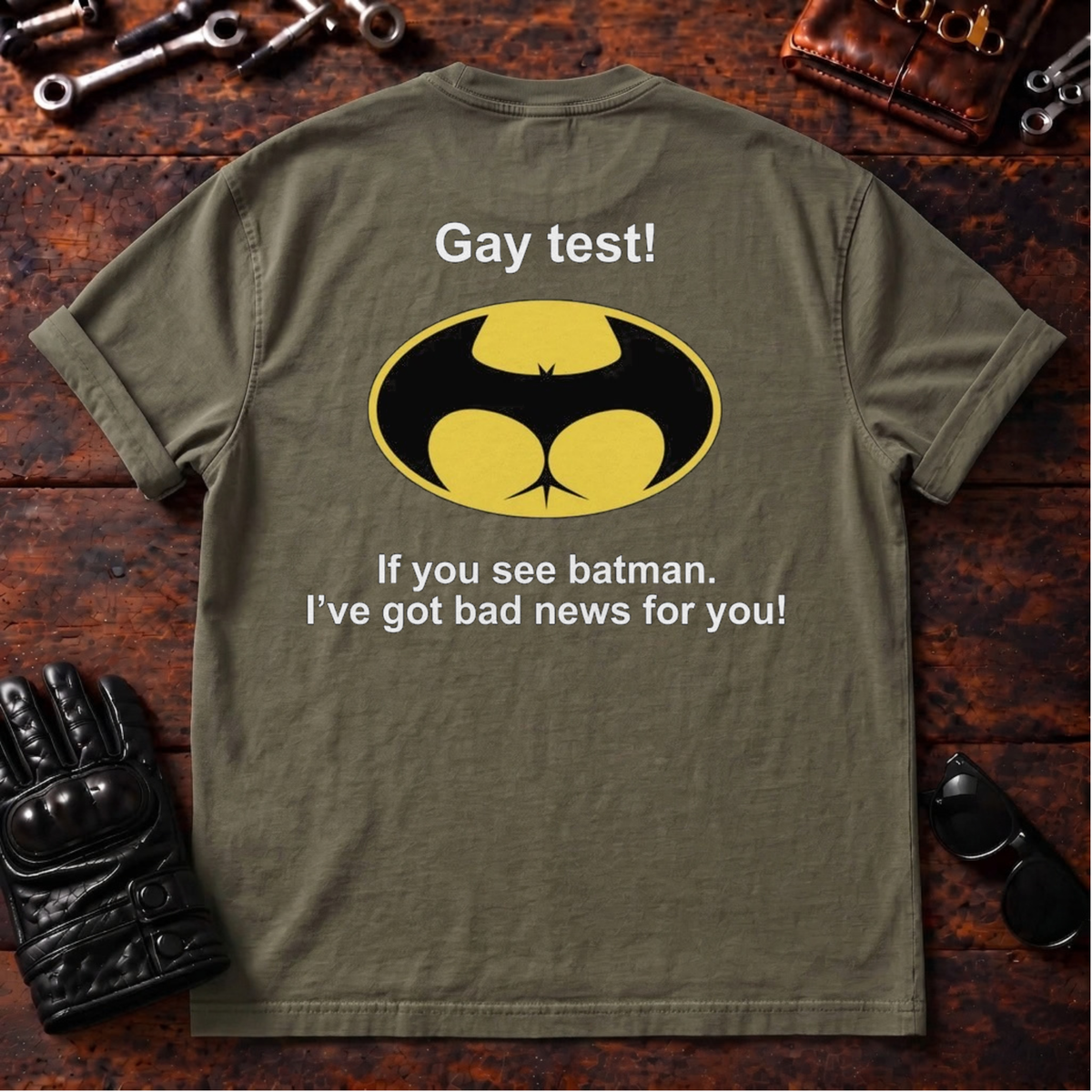 Gay Test Batman T‑Shirt