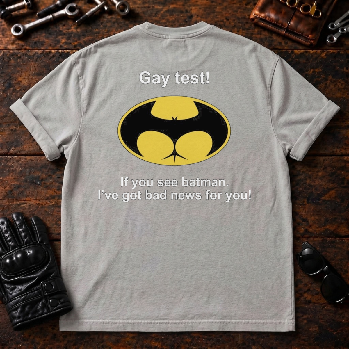 Gay Test Batman T‑Shirt