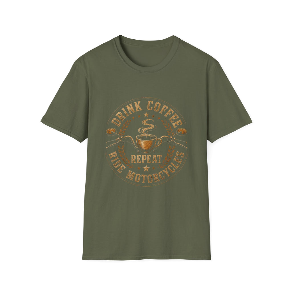 Drink Coffee Ride Motorcycle T-Shirt