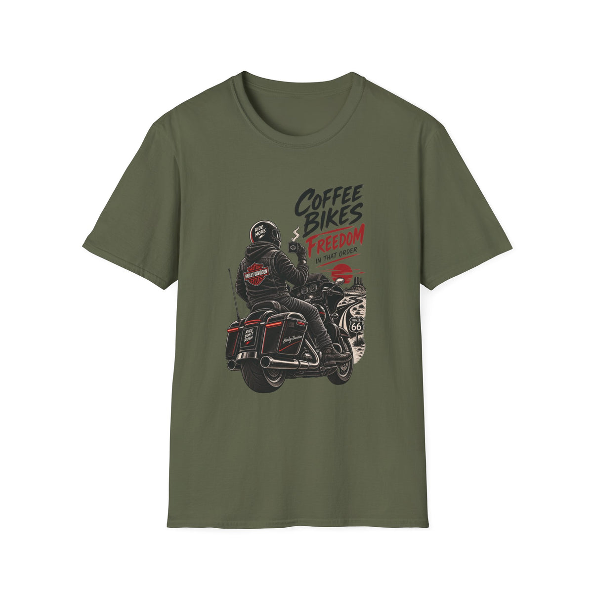 Coffee Bikes Freedom T‑Shirt