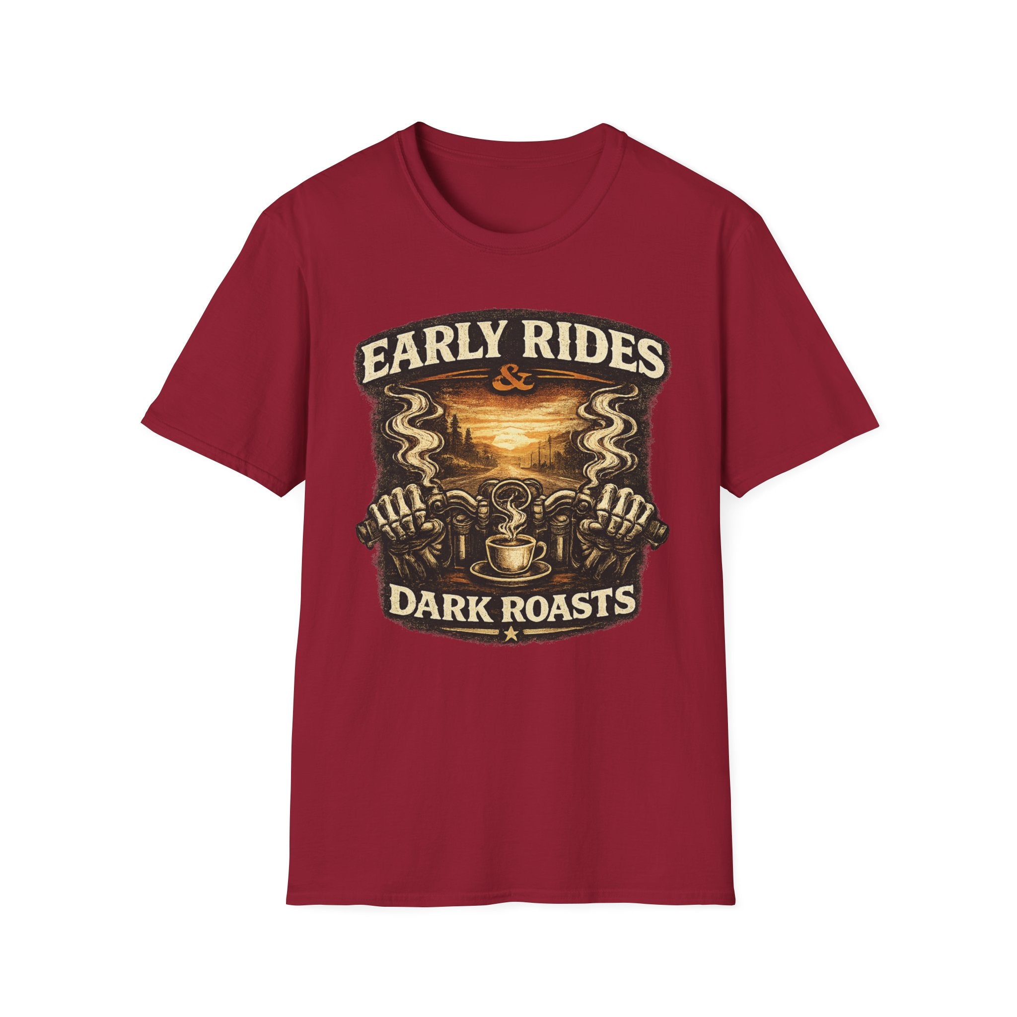 Early Rides & Dark Roasts T‑Shirt