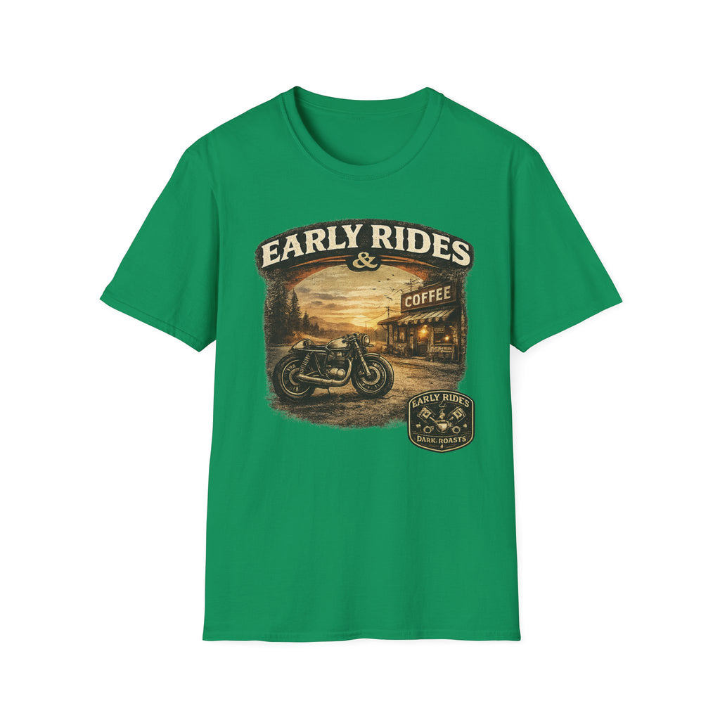 Early Rides & Coffee T‑Shirt