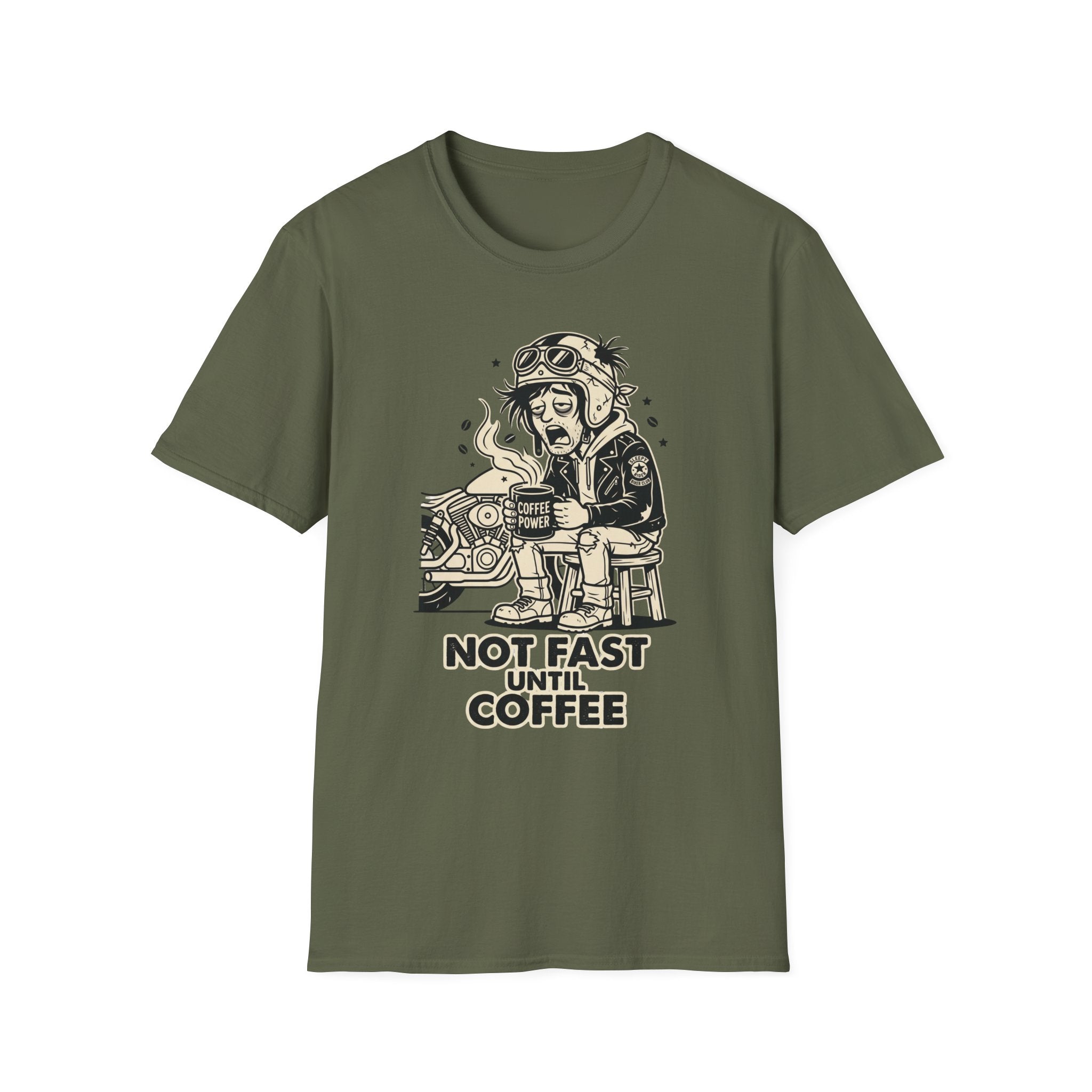 Not Fast Until Coffee T‑Shirt