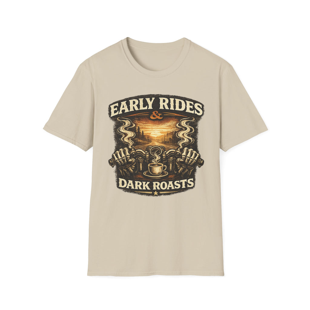 Early Rides & Dark Roasts T‑Shirt
