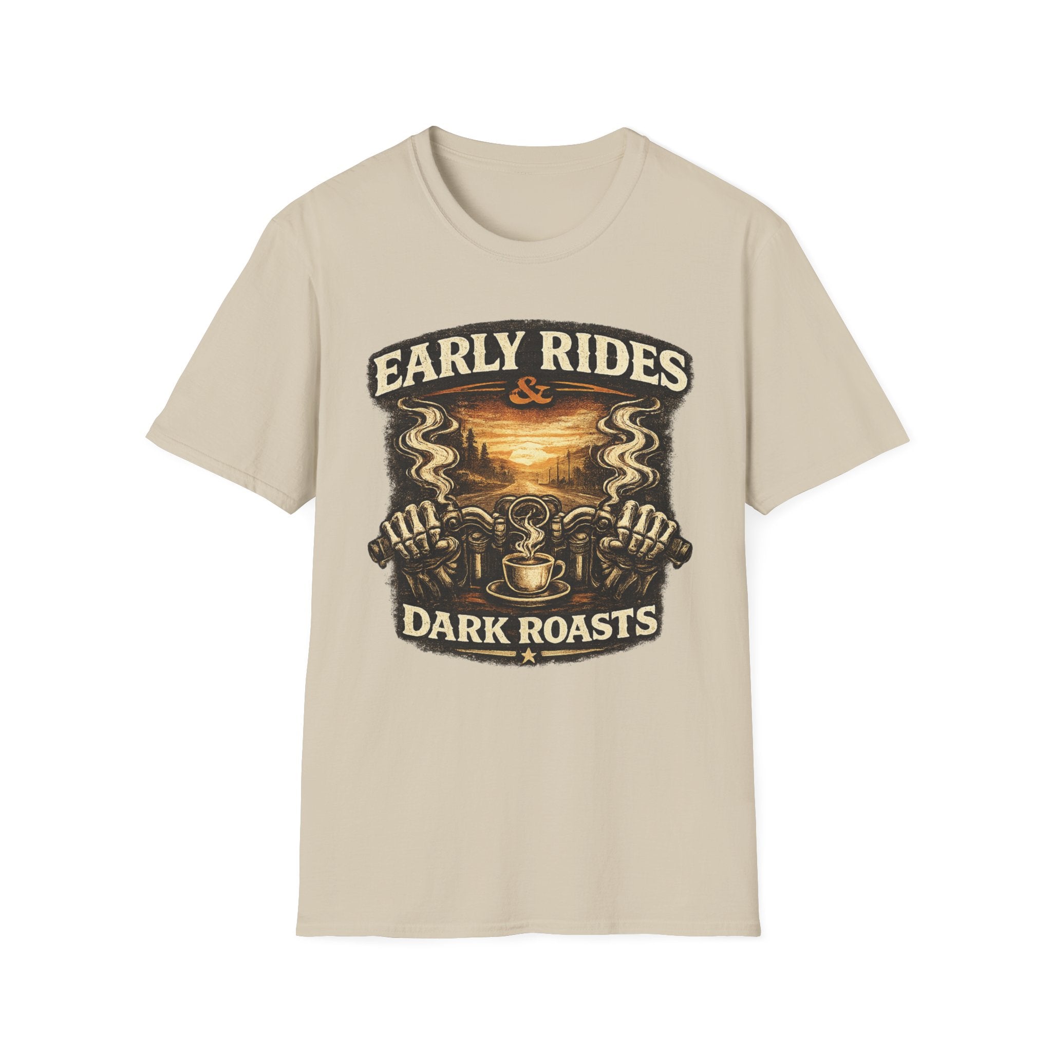 Early Rides & Dark Roasts T‑Shirt