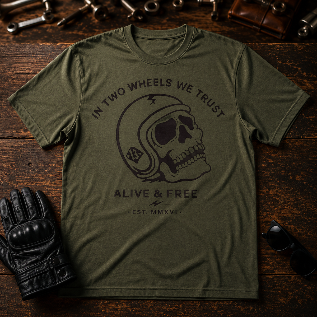 In Two Wheels T‑Shirt