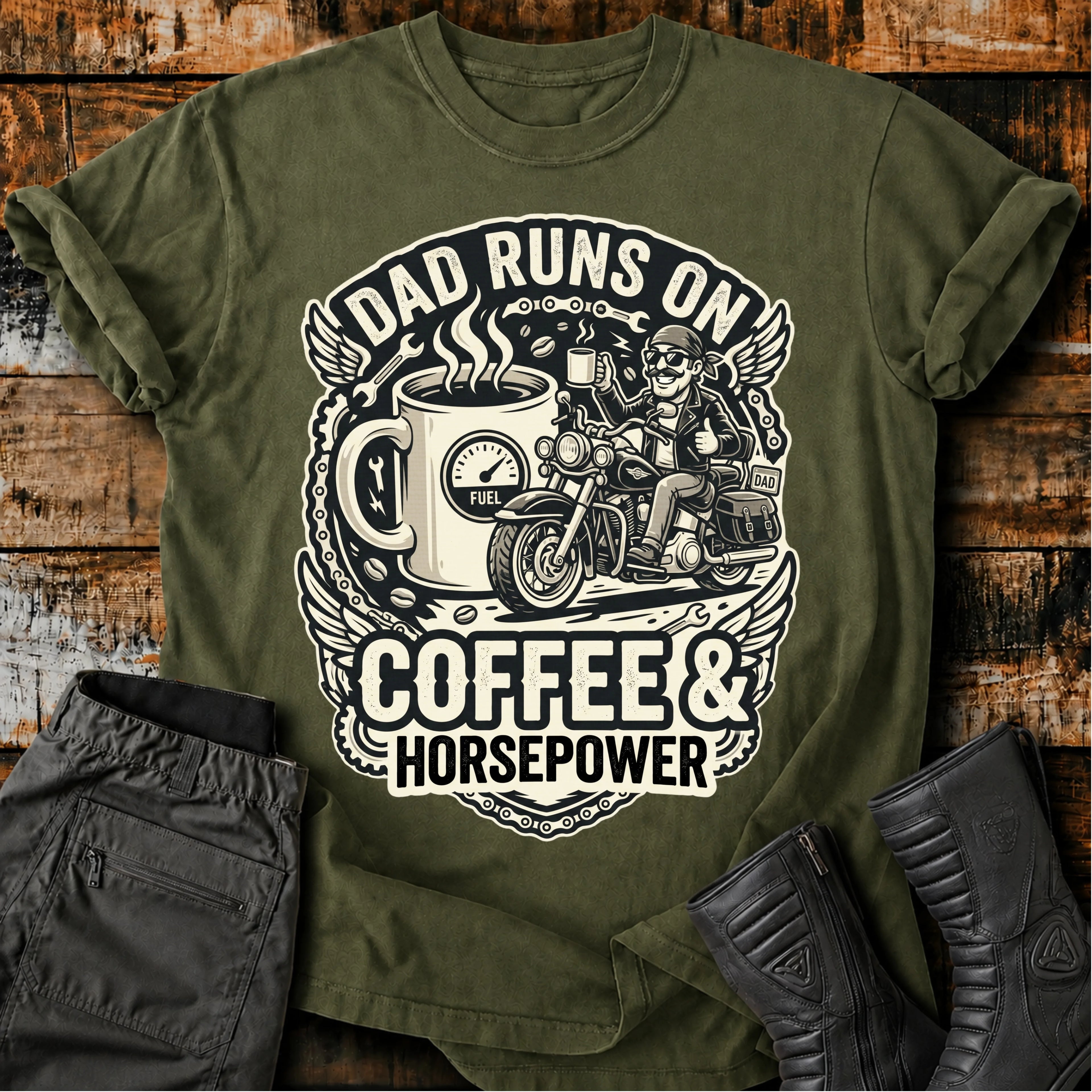 Dad Runs On T‑Shirt