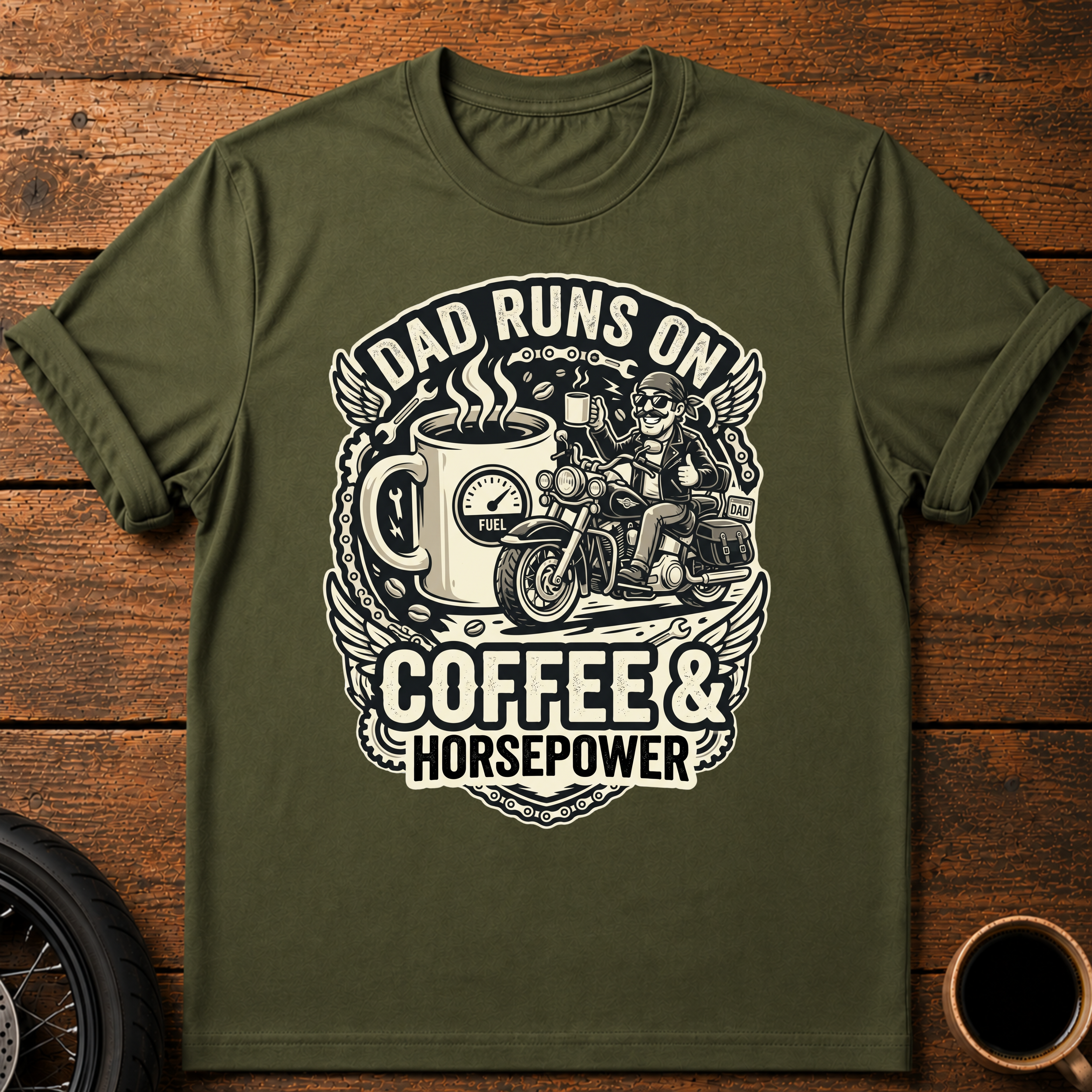 Dad Runs On T‑Shirt