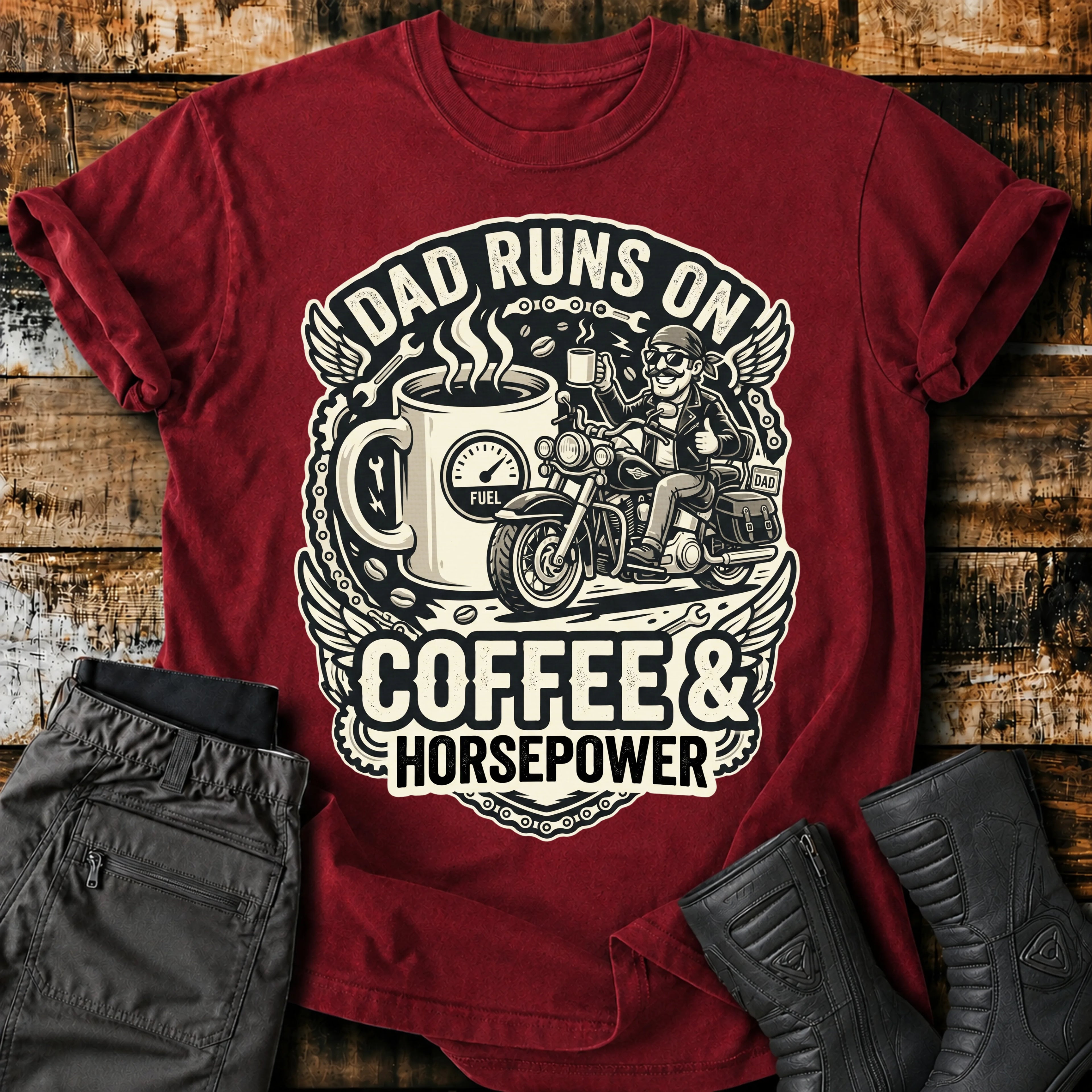 Dad Runs On T‑Shirt