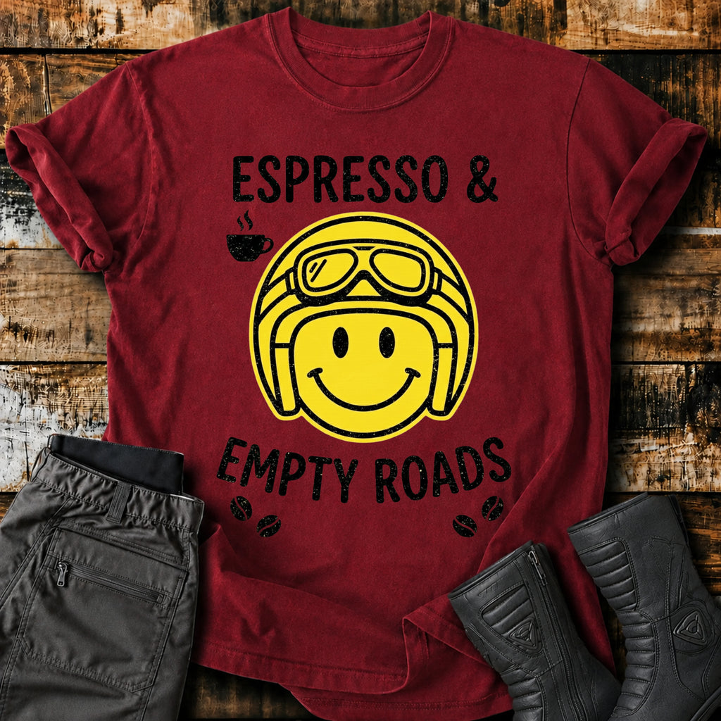 Espresso & Empty Roads T‑Shirt