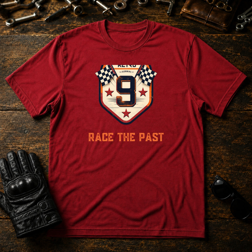 Speedway Legends Badge T-Shirt - mockup 7 cardinal red