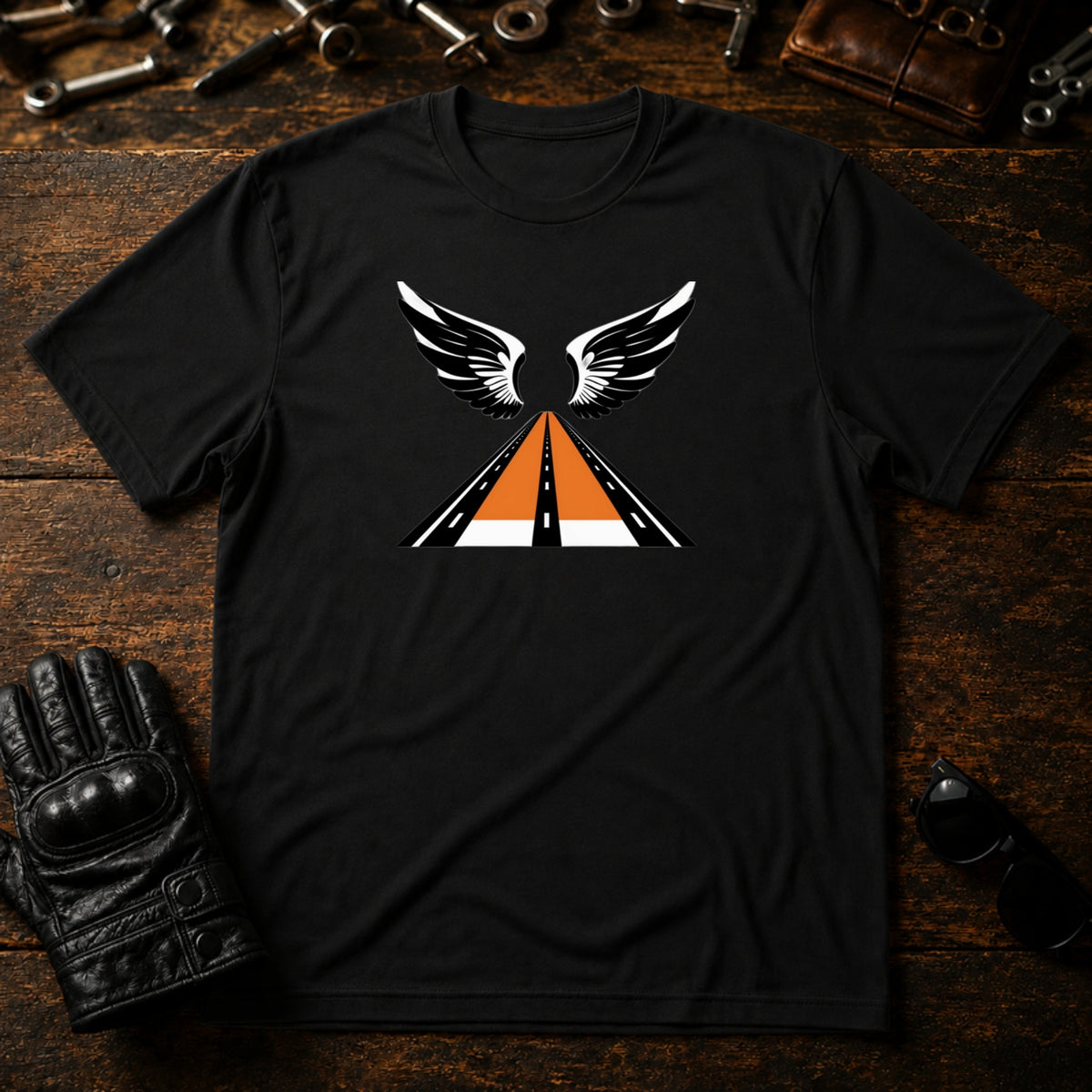Freedom Ride Icon T-Shirt - mockup 1 black